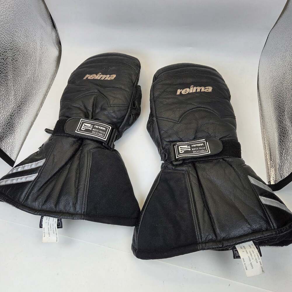 Reima Hipora Thermolite Leather Ski Snow Mittens Adult Size S Waterproof